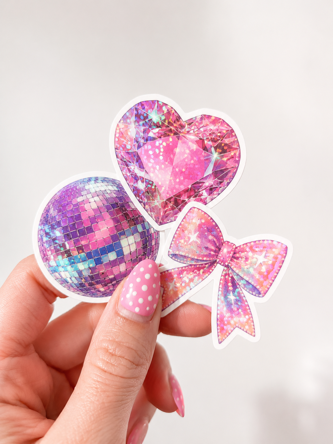 Pink Girly Sparkly Sticker Pack